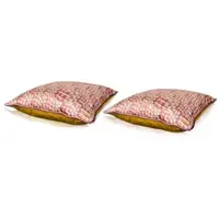 Casa Padrino Wohnzimmer Deko Kissen 2er Set Mehrfarbig 50 x 50 cm - Luxus Kollektion