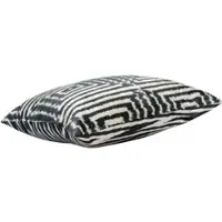 Casa Padrino Luxus Kissen Mod2 Schwarz / Weiß 40 x 40 cm - Wohnzimmer Deko Accessoires