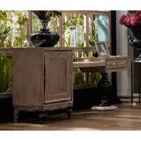 Casa Padrino Luxus Barock Schlafzimmer Kommode mit Tür und Schublade Naturfarben / Schwarz / Gold - Barock Schlafzimmer Möbel - Edel & Prunkvoll