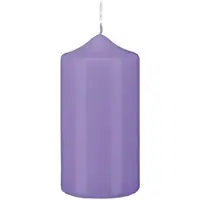 Kopschitz Kerzen Stumpen Kerzen Lavendel Lila 30 x Ø 7 cm, 6 Stück getauchte Stumpenkerzen mit Spitzkopf in RAL Qualität