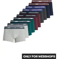 Jack & Jones Boxershorts "JACFLOWER Microfiber mit Logobund, Blumenprint und Stretchkomfort" Packung, 10er-Pack, 10 Stk. eng anliegend, Microfaser, schnelltrocknend