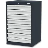 Simplaflex Schubladenschrank CL6H090800, Metall, 8 Schübe, lichtgrau, (B/H/T) 60 x 92 x 58cm