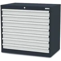 Simplaflex Schubladenschrank CL9H080700, Metall, 7 Schübe, lichtgrau, (B/H/T) 90 x 82 x 58cm