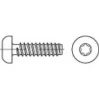 Toolcraft TO-5440950 Blechschrauben 16 mm Innensechsrund Stahl galvanisch verzinkt 2000 St.