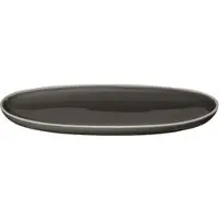 Asa selection Aperitif-Teller Semana Oval Caviar Anthracite 20 x 10 cm