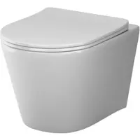 Am.pm Spülrandloses WC Toilette für Gäste-WC Hänge-WC FlashClean aus Keramik Wand-WC CFA1900SC Func Wand-WC mit Softclosing-Sitzabdeckung