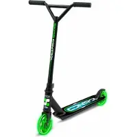 Stamp Stunt Tretroller Light-Up Rad, Grün/Schwarz
