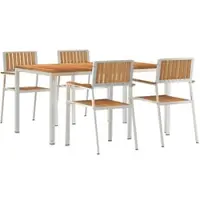 vidaXL Outdoortisch-Set 5 stk. 150 x 90 x 75 cm