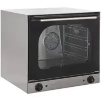 GastroHero Heißluftofen ECO 4 Bleche Umluftofen Gastronomie Backofen Edelstahl 62 Liter 230 V