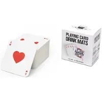 SUCK UK Spielkarten-Untersetzer ''Playing Card'' in Bunt - 54 Stück - onesize