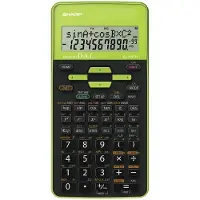 Sharp EL-531TH Skolelommeregner Grøn Display (indstil): 10 Batteridrevet (B x H x T) 80 x 15 x 161 mm