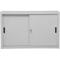 Proregal Schiebetürenschrank Ant 2 Ordernhöhen HxBxT 75 x 120 x 45 cm Grau