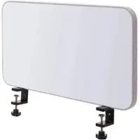 Proregal Tisch-Whiteboard | HxBxT 60x35x3 cm | Stoff Grau | Büro-Sichtschutz Trennwand Schreibtisch Magnettafel Pinnwand
