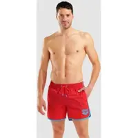 Arena Badeshorts 36,5 cm Herren Big Logo Borders - Red-turquoise - XL