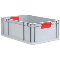 Proregal Eurobox Nextgen Color HxBxT 22 x 40 x 60 cm 44 Liter Griffe Rot Geschlossen Verstärkter Boden Eurobehälter Transportbox