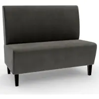 BIG Möbel Gastro Sitzbank Paris | 160 cm breit | Samtstoff in Anthrazit | Glatt | Dinerbank