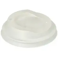Papstar Dom-Deckel, C-PLA rund Ø 8 cm, 2,1 cm weiß 1000 Stück