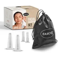 FASCIQ Gesichts-set Massage Schröpfen, Facial Cupping Set 4 St