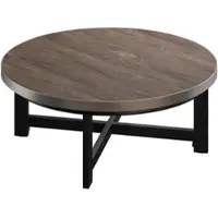 GGM Möbel BO | Bistro Lounge Tisch | Ø60xH32cm | 25mm | Edelstahl Rand | Light Wenge/ Schwarz
