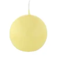 Kopschitz Kerzen Kugelkerzen Grapefruit Gelb, Ø 80 mm, 6 Stück, dt. Kerzen in RAL Kerzenqualität, Kein rußen und tropfen