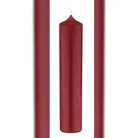 Kopschitz Kerzen Altarkerzen Weihnachtsrot Erdbeere 250 x Ø 50 mm, 12 Stück