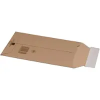VEPATIM 100x Wellpappe Versandtaschen 150x250mm bis 50mm Höhe Selbstklebeverschluss Aufreißfaden für DVD braun