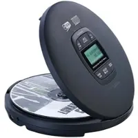 Auvisio Tragbarer CD-Player, DAB+ Radio, Bluetooth, Akku, Ohrhörer, Anti-Shock