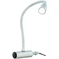 Lunartec Ultrahelle LED-Lampe mit Metall-Schwanenhals für Bettbefestigung