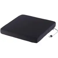 Generique Beheizbares Sitz- & Rückenkissen, Betrieb über USB-Powerbank, 35x35 cm