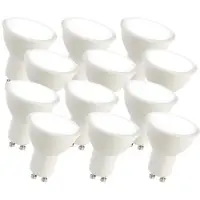 Luminea 12er-Set LED-Spots GU10, 7 Watt, 540 lm, 6.500 K, 100°, F