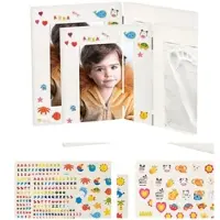 Autre 2er-Set 2-teilige Rahmen für Babyfoto, Gipsabdruck, je 36,5 x 23,5 cm