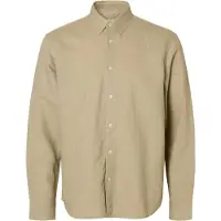 SELECTED MEN Regclay Linenblend Langarmhemd