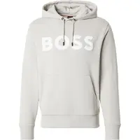 BOSS für Herren. 50523074 Hoodie Logo Übergröße grau (XL), Lässig, Baumwolle