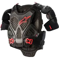 Alpinestars A-6 Brustschutz Black Anthracite Red, Größe: M/L
