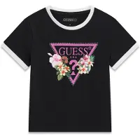 GUESS T-Shirt J6GI23 K6YW4 Schwarz Regular Fit