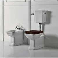 Kerasan WC Abgang senkrecht/WC Abgang waagrecht/WC mit halbhohem Spülkästen Retro/Vintage Serie Waldorf von
