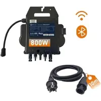 SunEnergyXT APsystems EZ1-M 800 Watt Mikrowechselrichter - WLAN, Bluetooth - zusätzliches Schuko-Anschlusskabel 10m