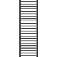 ECD-Germany Badheizkörper Sahara, 600x1800 mm, Anthrazit, gerade mit Seitenanschluss, ohne Heizstab