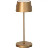 FH Lighting LED-Akku-Tischlampe Asena Pro bronzefarben 30 cm Metall IP54 Pro, dimmbar, bronze / altmessing, Metall, Modern