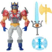 Masters of the Universe Masters of Universe Origins & Transformers Actionfiguren, ca. 14 cm große, bewegliche Collaboration Spielzeug, 6 Jahr(e), Mehrfarbig, Kunststoff