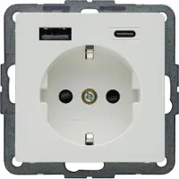 Hager Steckdose SCHUKO/USB AC 20W PD Q.x pw