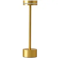 Stalgast LED-Tischleuchte kabellos mit Touch-Bedienung, dimmbar, goldfarben, H. 320 mm