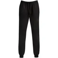 Trigema Sweathose "Jogginghose aus Biobaumwolle", Damen, Gr. S, US-Größen, schwarz, Sweatware, 75% Baumwolle (Biobaumwolle kbA), 25% Baumwolle (recycelt), Basic, Hosen Sweathose