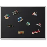 Tulup MAGNETTAFEL 100x70 cm Weißer Rahmen Farbe Schwarz