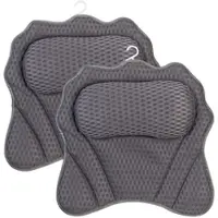 BadeStern 2er-Set ergonomische Luxus-Badewannenkissen