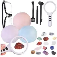 Playtastic Edelsteine-Ausgrabungsset mit 15 Steinen, ab 6 Jahren,