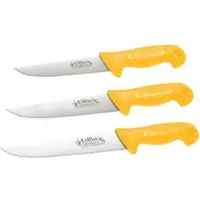 Löffler 3er-Set Solinger Edelstahl-Metzgermesser, 6, 7 & 8 Zoll