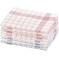 Rosenstein & Söhne 12er-Set Halb-Leinen-Geschirrtücher, 70x50 cm, OEKO-TEX Standard 100