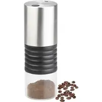 Rosenstein & Söhne Elektrische Akku-Kaffeemühle mit Keramik-Mahlwerk, USB Ladebuchse