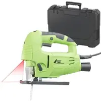 AGT Professionelle Laser-Stichsäge mit LED-Licht, 3.000 U/Min., 800 Watt
